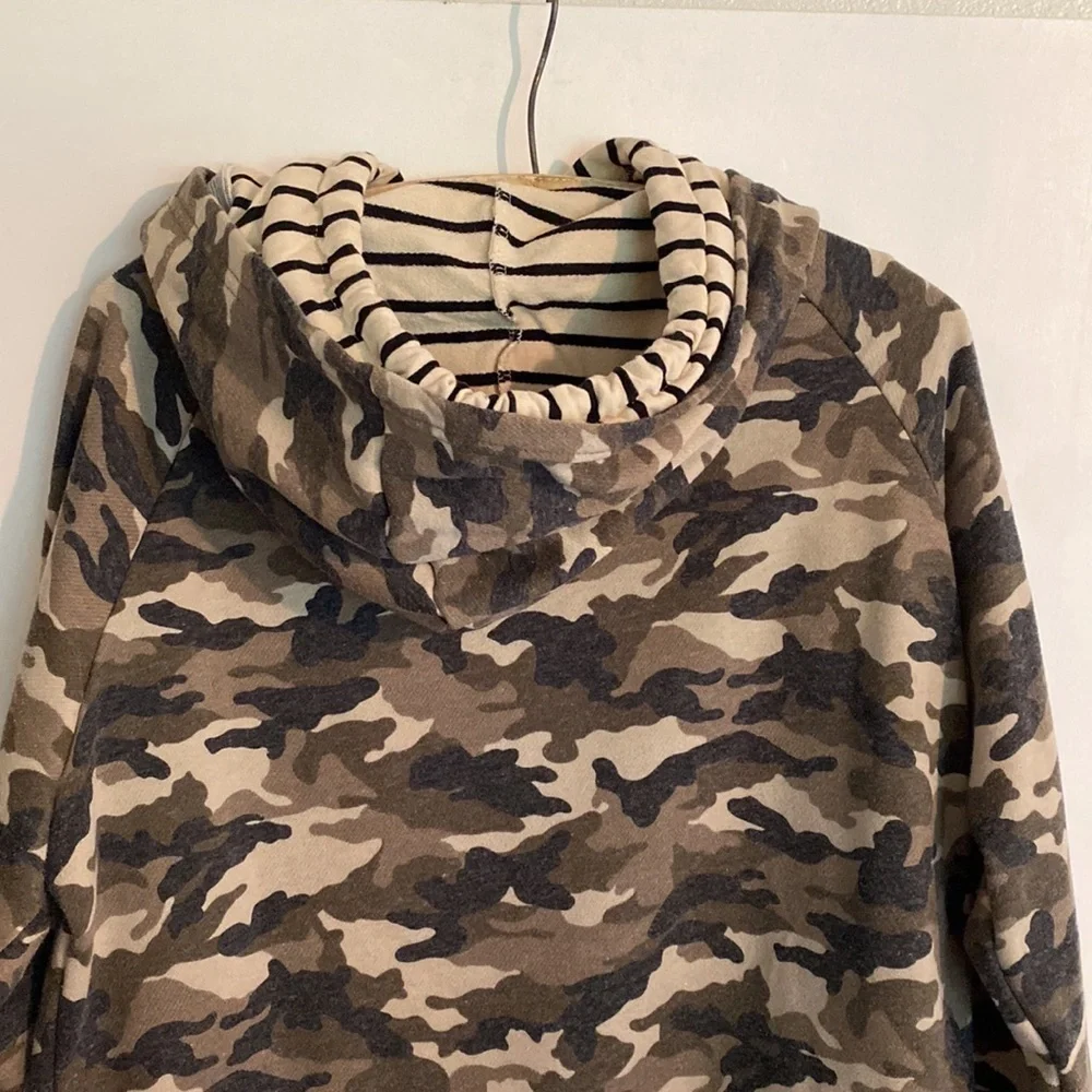 Ampersand Camo Double hooded sweatshirt (M1)